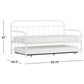 Richlands Furniture Twin Metal Slat Daybed and Trundle in White, , large