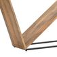 Crestview Collection Trinidad Angled Console Table in Rustic Brown, , large
