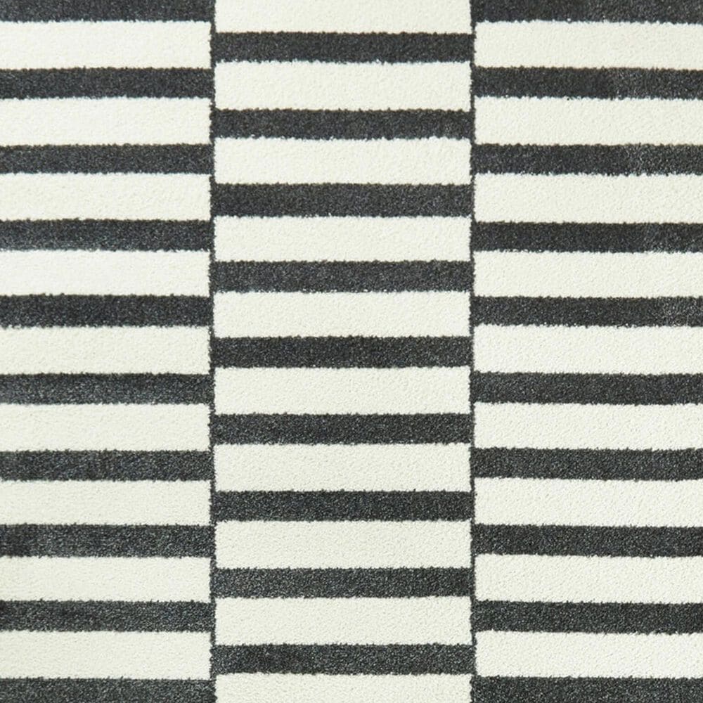 Balta Rugs Dewey Ultra Light Striped 5&#39;3&quot; x 7&#39; Charcoal Area Rug, , large