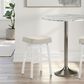 Armen Living Lenon Bar Height Stool in White, , large