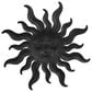 Maple and Jade 35" x 32" Sun Wall Decor with Smiling Face and Curved Rays in Bronze, , large