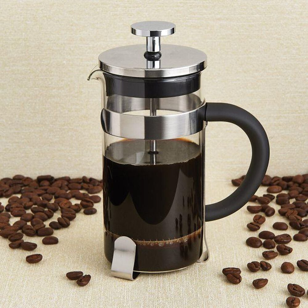 Harold Import 12 Oz French Press Coffee Maker in Stainless Steel, , large