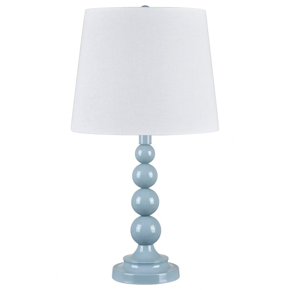 Slatehouse 20.5" Stacked Metal Table Lamp in Blue, , large