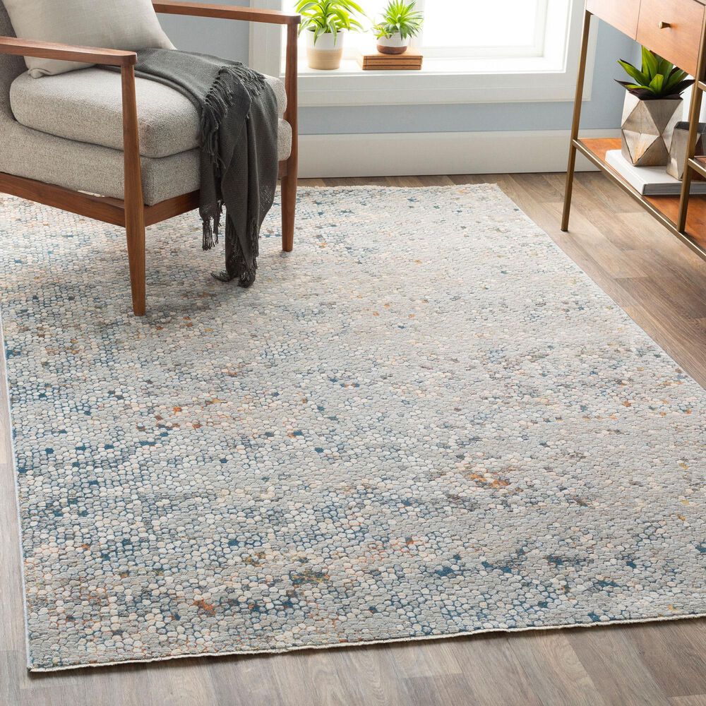 Surya Presidential Sage, Deep Teal, Ivory, Wheat and Orange 8&#39;10&quot; x 12&#39;10&quot; Area Rug, , large