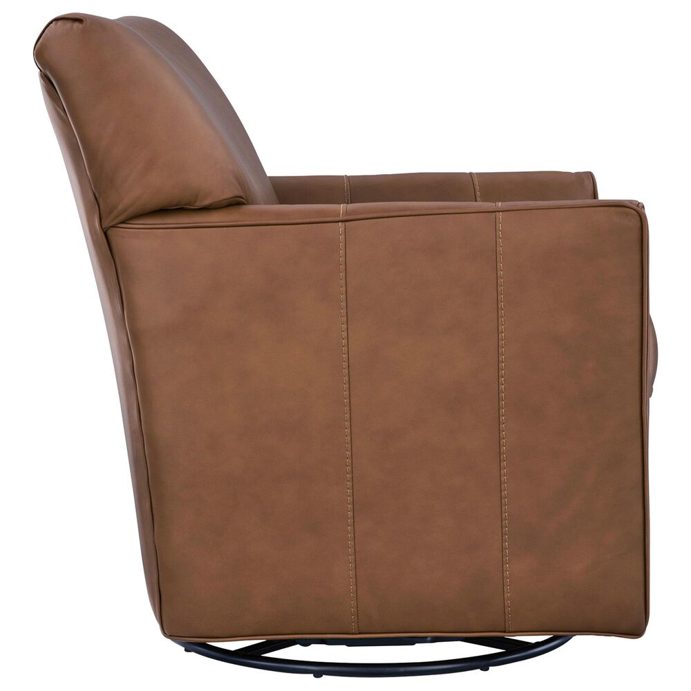 Ashley Braydunn Swivel Glider Accent Chair in Caramel, , large
