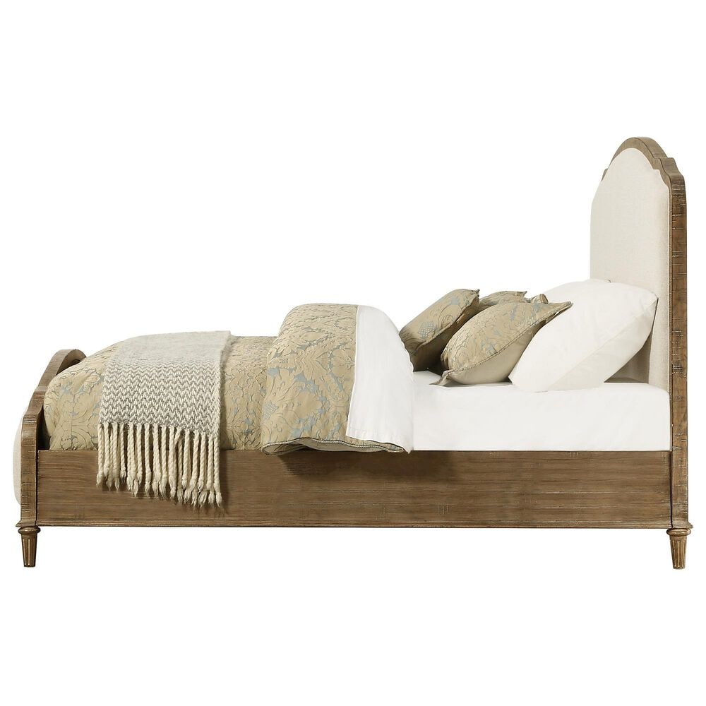 Golden Wave Furniture Interlude Queen Upholstered Bed in Sandstone Buff, , large