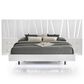 New Heritage Europa Wood Cal King Panel Bed with 2 Nightstands in White, , large