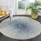 Safavieh Evoke EVK228A 3" Round Royal and Ivory Area Rug, , large