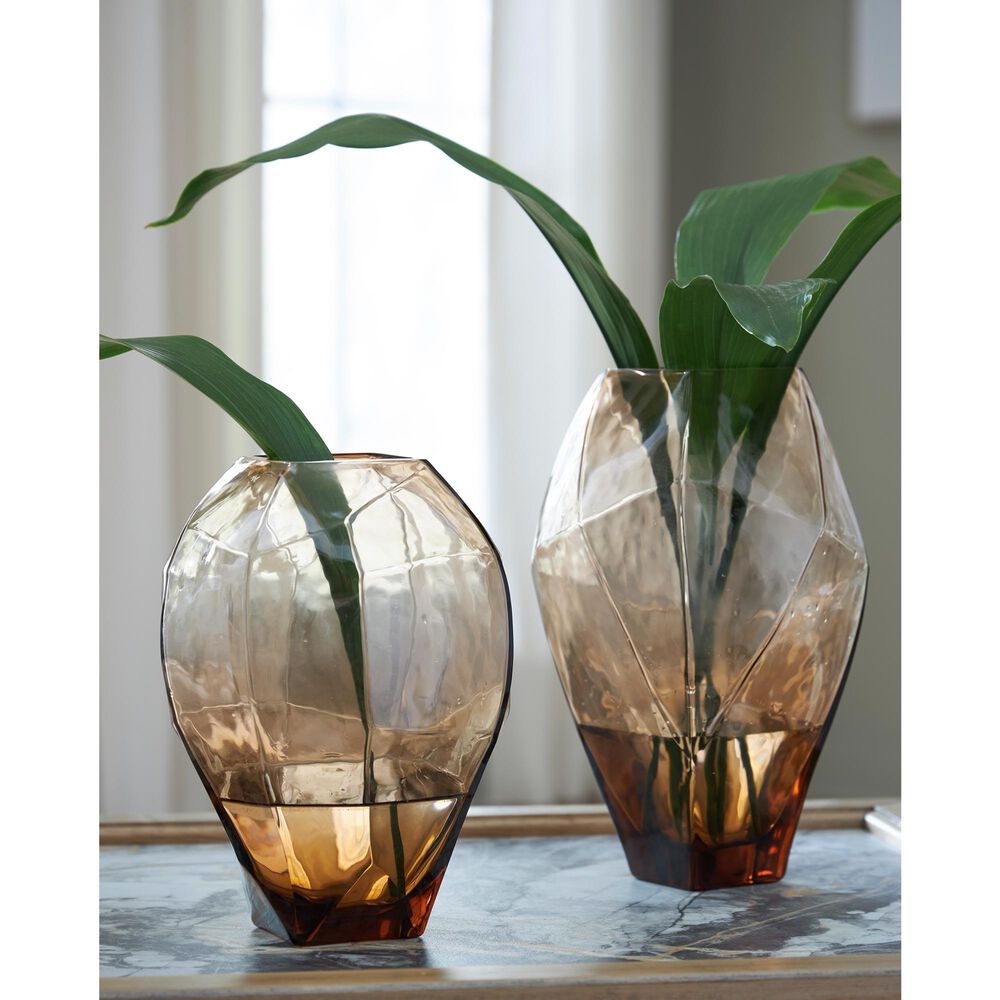 Ashley Ewart 12.38" Vase in Light Brown, , large