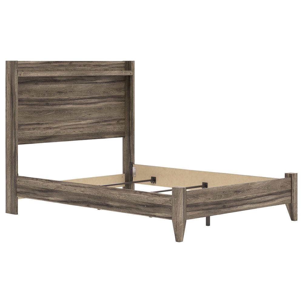 Ashley Elbrim Full Panel Bed in Weathered Brown, , large