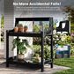 HOMLUX Outdoor Storage Potting Bench in Black, , large