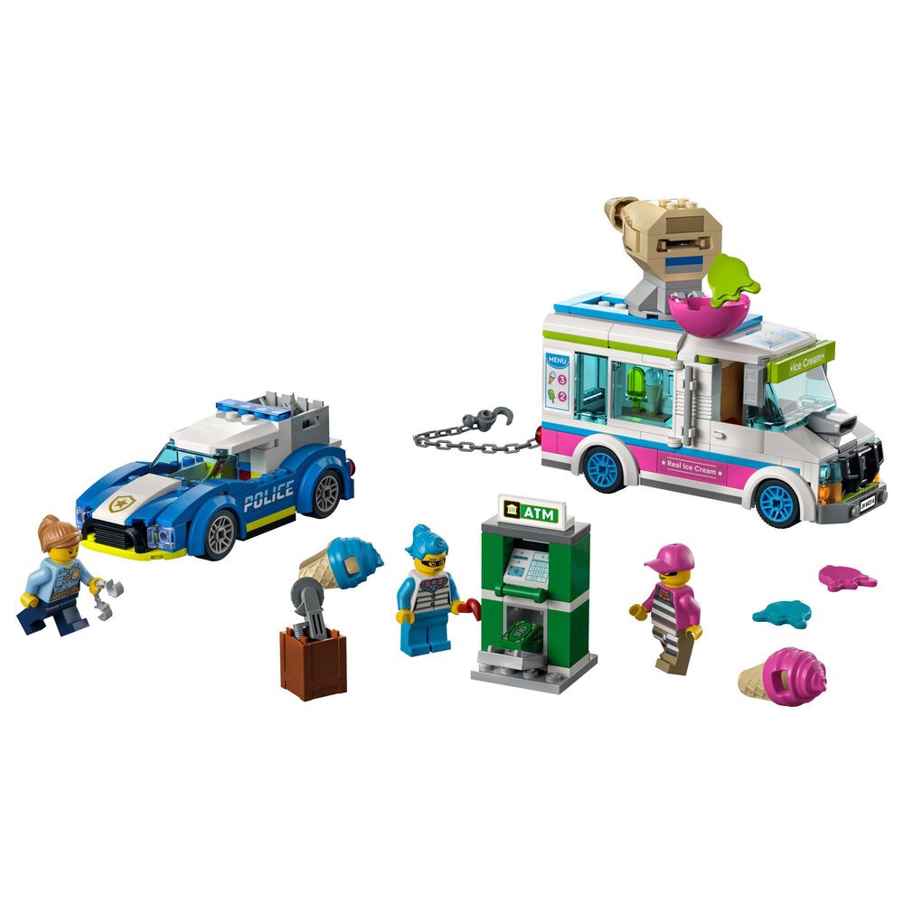 LEGO City Ice Cream Truck Police Chase Building Set, , large