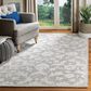 Safavieh Micro-Loop Floral 5" x 8" Grey and Ivory Area Rug, , large