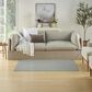Nourison Courtyard Ivory and Aqua 3" x 5" Indoor/Outdoor Area Rug, , large