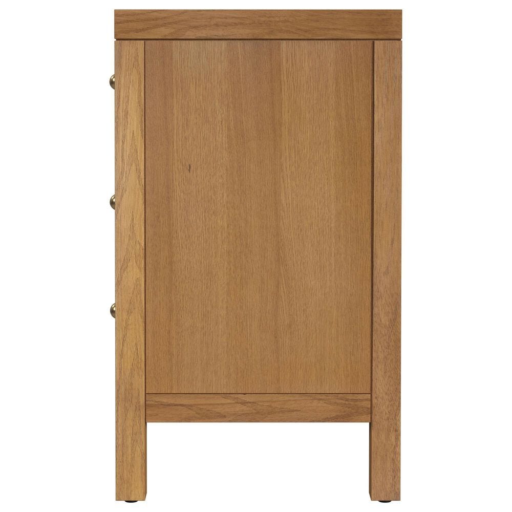 Butler Specialty Company Nora 3 Drawer Nightstand in Light Natural Brown, , large