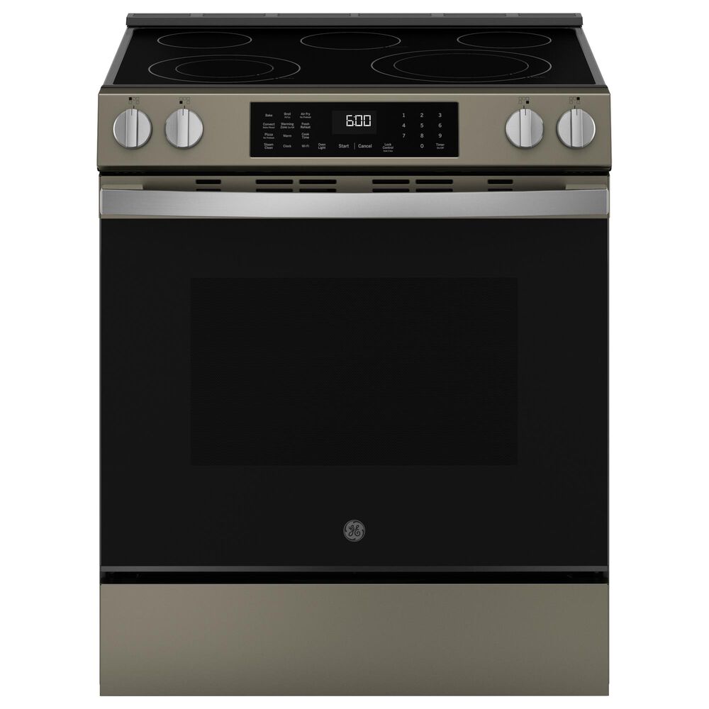 GE Appliances 30&quot; Slide-In Electric Convection Range with No Preheat Air Fry in Fingerprint Resistant Slate, , large