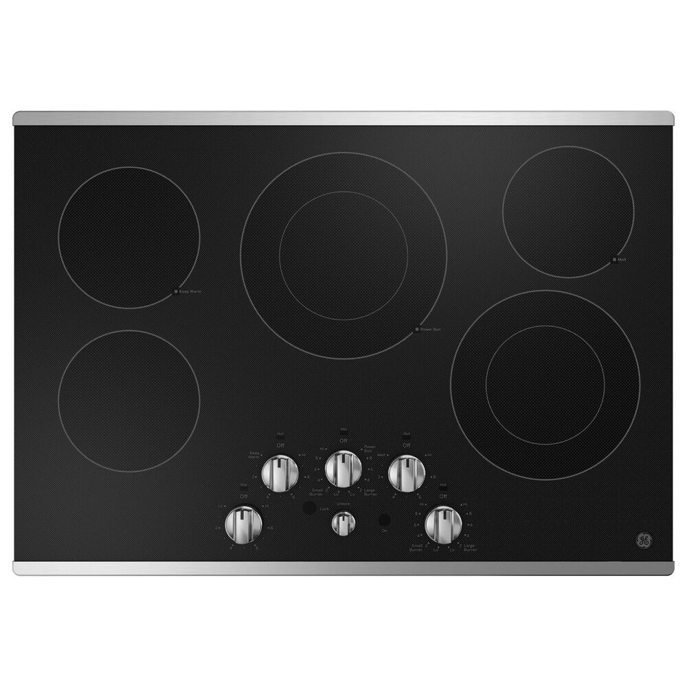 GE Appliances 2-Piece Kitchen Package with 30&quot; Smart Built-In Convection Single Wall Oven and 30&quot; Electric Cooktop in Stainless Steel, , large