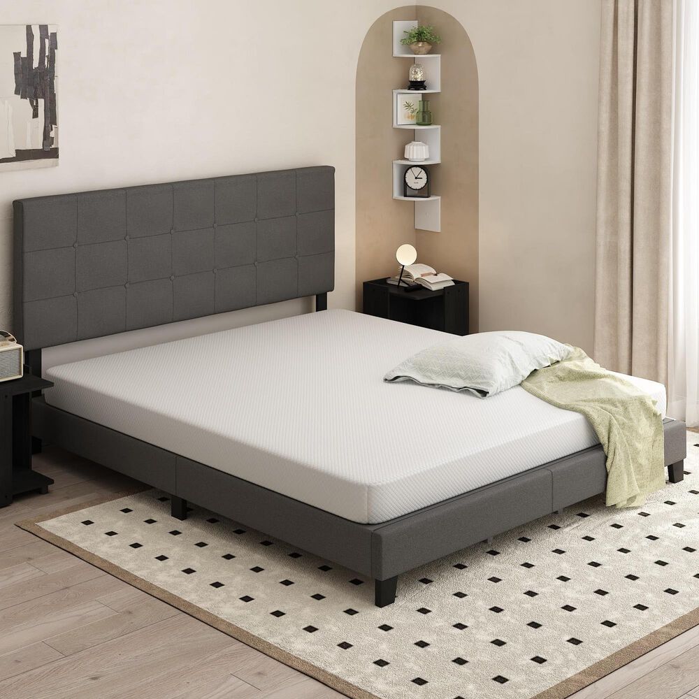 HOMLUX Tidur 6" Medium Firm Cooling Gel Memory Foam California King Mattress in a Box, , large