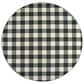 Oriental Weavers Marina 1932K 7"10" Round Black and Ivory Area Rug, , large