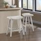 Valor Living Coley 24" Counter Stool with Linen Cushion Seat in White Wash (Set of 2), , large
