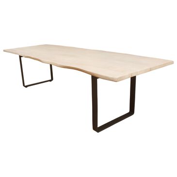 Moe"s Home Collection Wilks Dining Table in White and Silver Grey - Table Only, , large