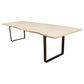 Moe"s Home Collection Wilks Dining Table in White and Silver Grey - Table Only, , large