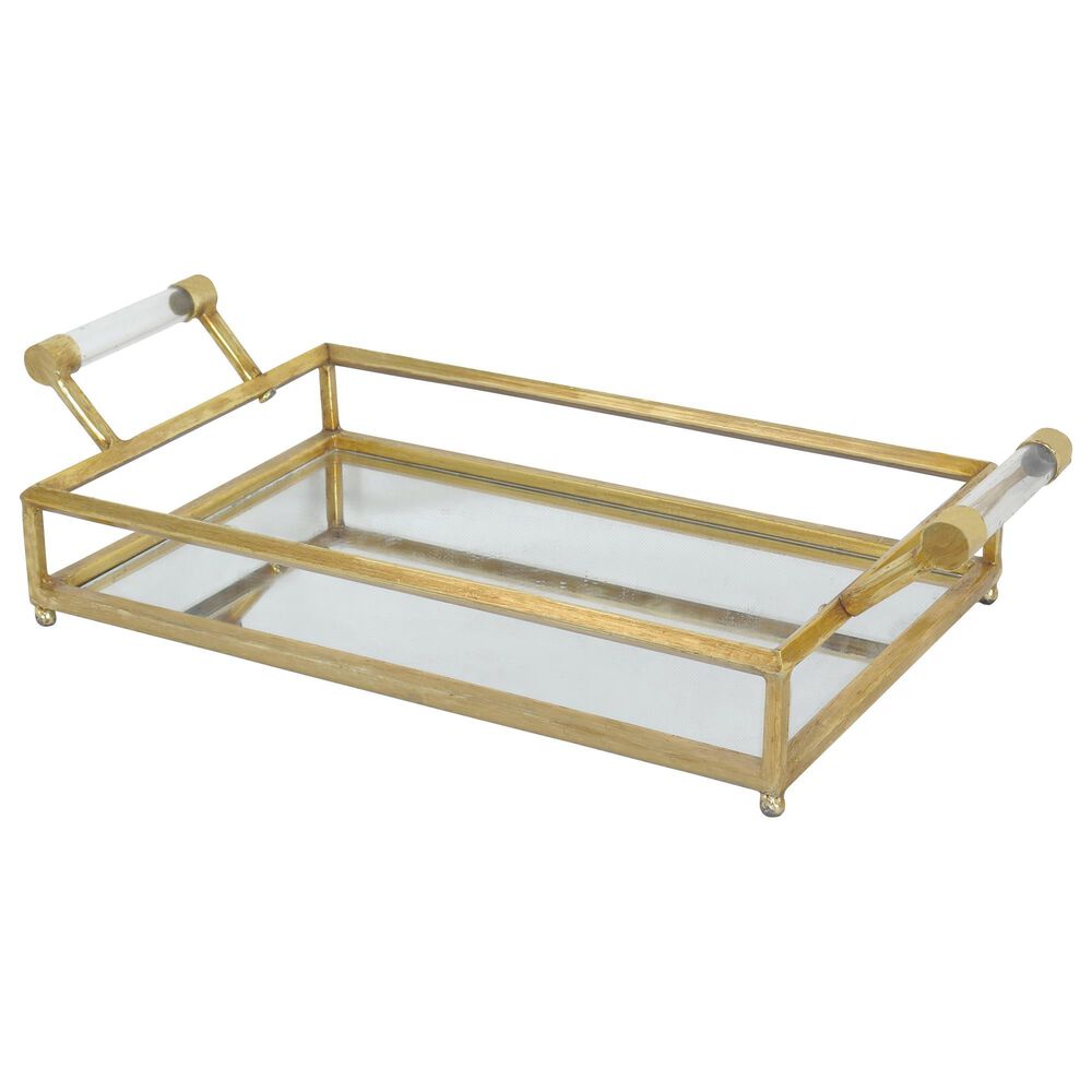 Maple and Jade 22" Tray in Gold, , large