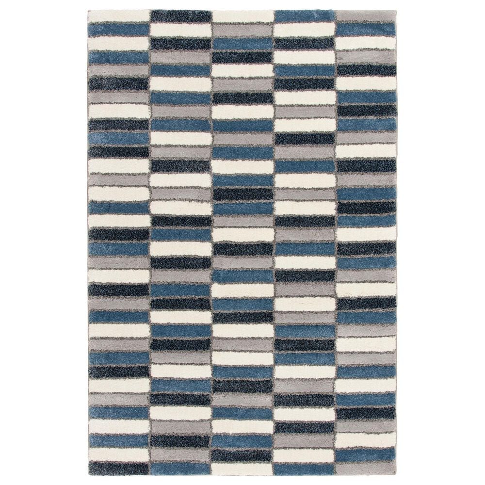 Central Oriental Trisha Yearwood Relax Vigo Buff and Dusk 5"3" x 7"7" Area Rug, , large