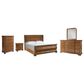 Universal Furniture New Lou 5-Piece King Sleigh Bedroom Set in Cognac, , large