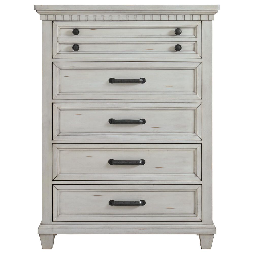 Mayberry Hill McCoy 5-Piece Queen Storage Bedroom Set in Antique White, , large