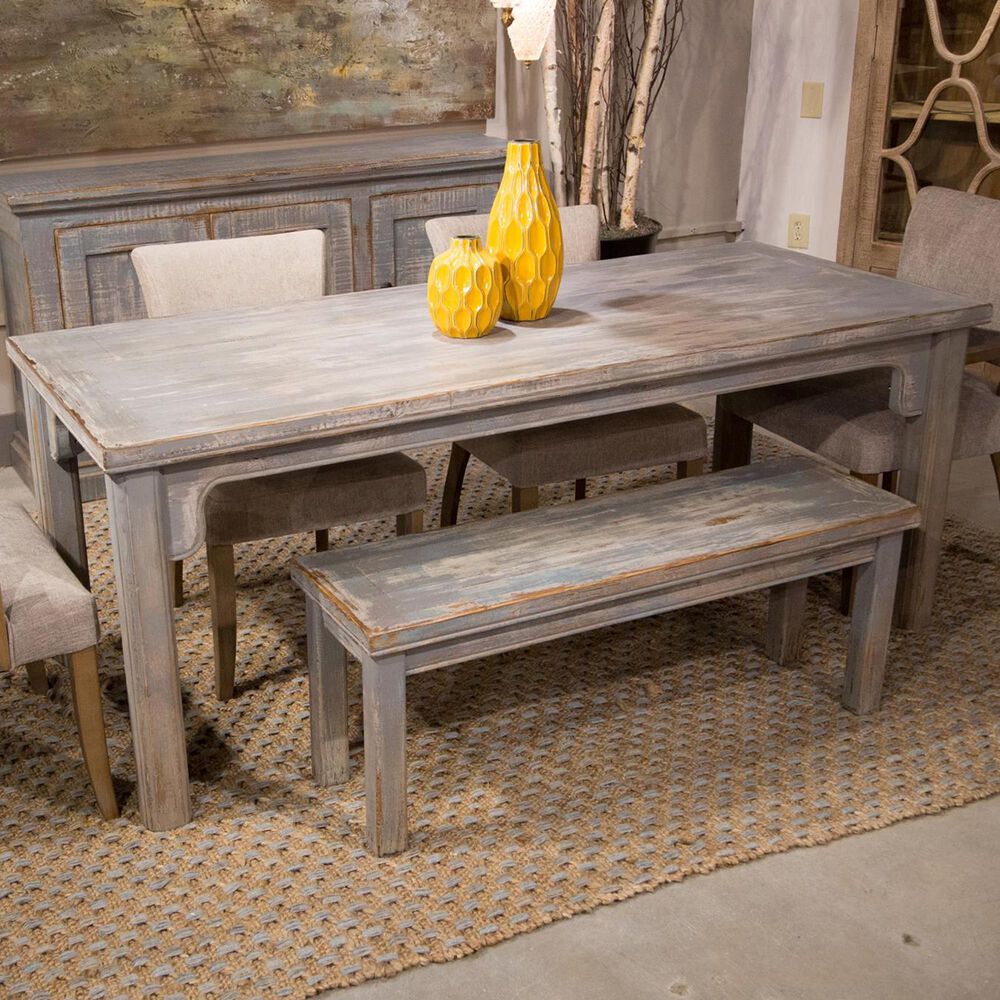 Nest Sienna Dining Table in Antique Grey and Blue, , large