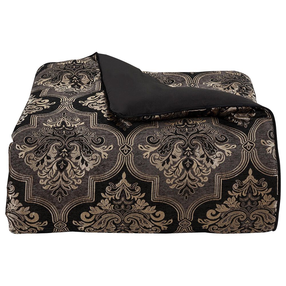 J. Queen New York Windham 4-Piece King Comforter Set in Black, , large