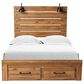 Ashley Pasklyn King Panel Storage Bed in Rich Honey Brown, , large