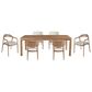 Universal New Modern 7-Piece Dining Set in Natural Oak, , large