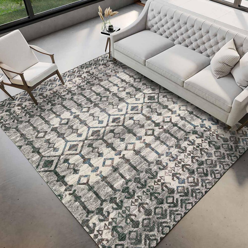 Dalyn Rug Company Brisbane BR8 5&#39; x 7&#39;6&quot; Silver Area Rug, , large