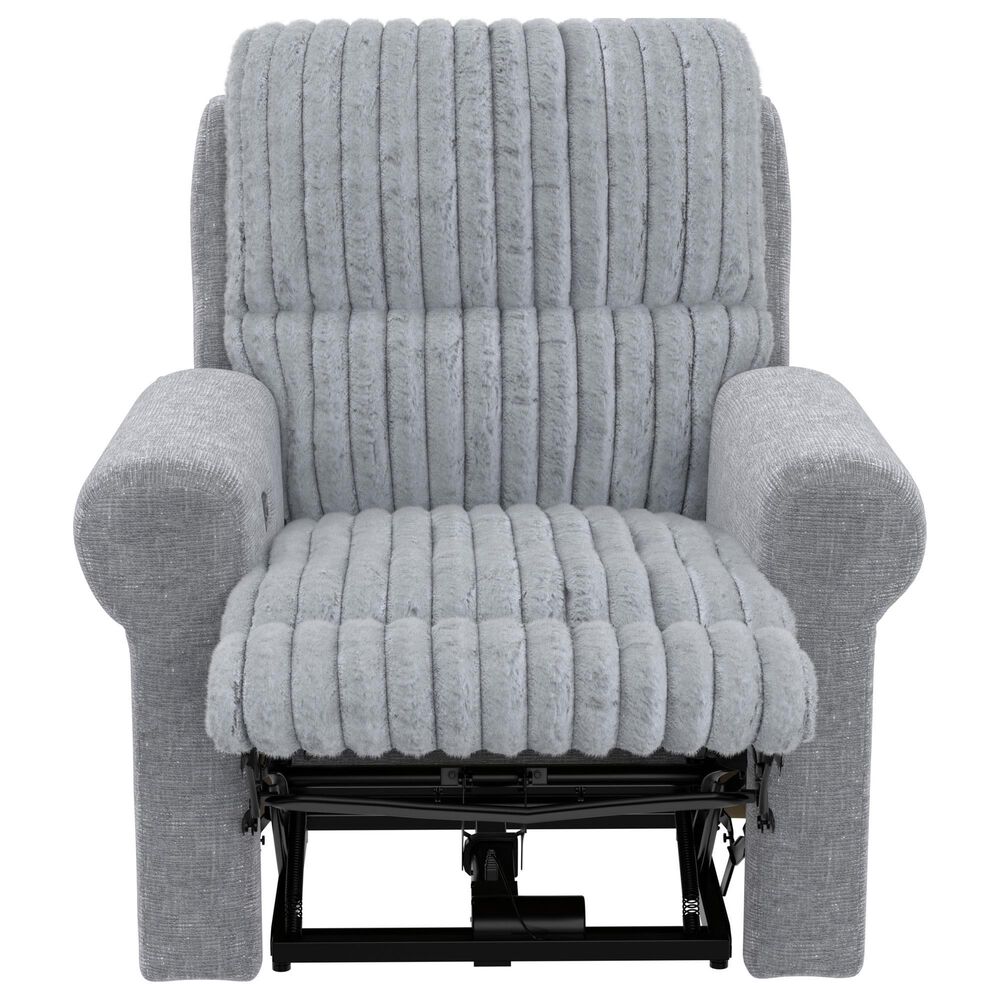 Catnapper Foxy Power Lay Flat Recliner with Zero Gravity in Nickel, , large