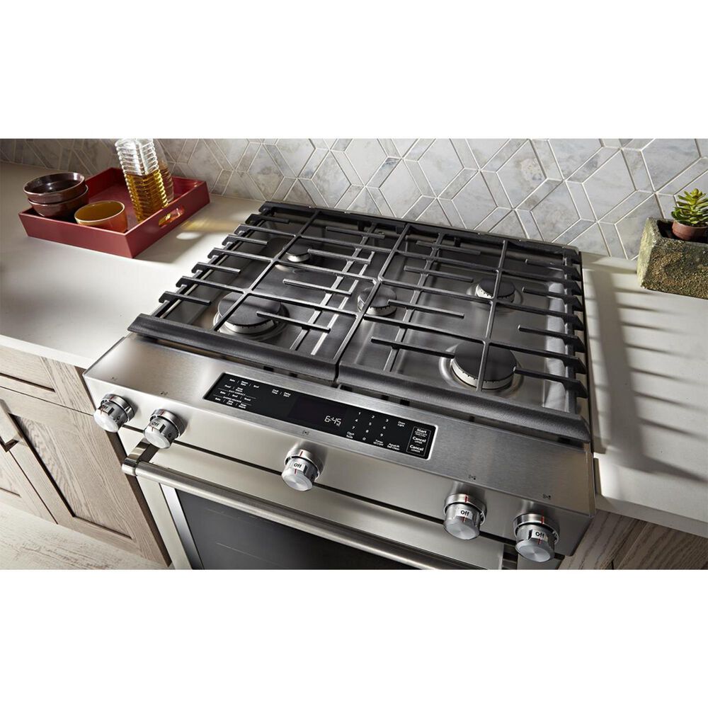 KitchenAid 30" 5Burner Dual Fuel Convection SlideIn Range with Baking