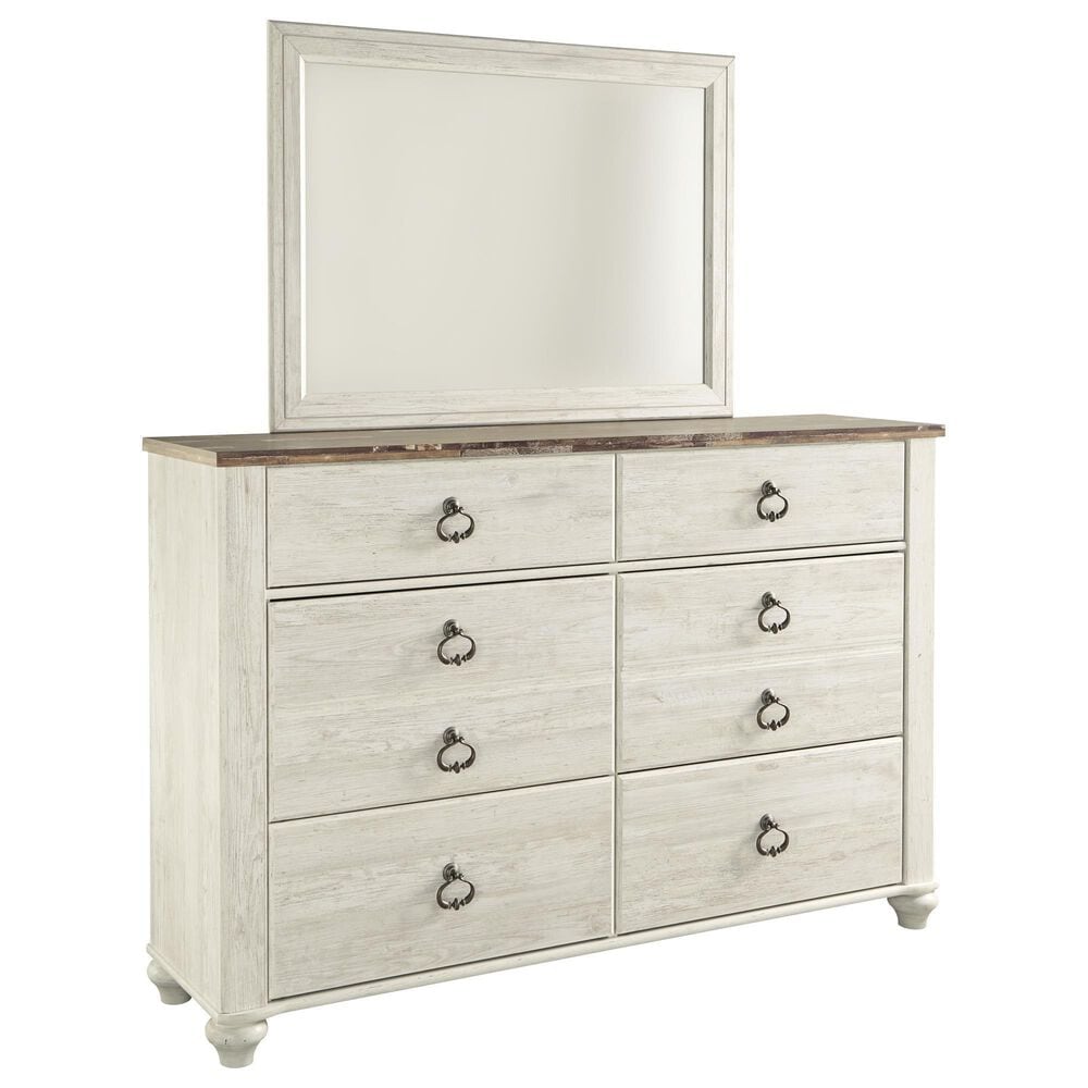 Ashley Willowton 3-Piece Queen Bedroom Set in Whitewash, , large
