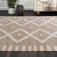 L&R Resources Geoblend 10" x 14" Beige and Natural Area Rug, , large