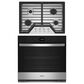 Whirlpool 2-Piece Kitchen Package with 5 Cu. Ft. Single Wall Oven and 30" Gas Cooktop in Stainless Steel, , large