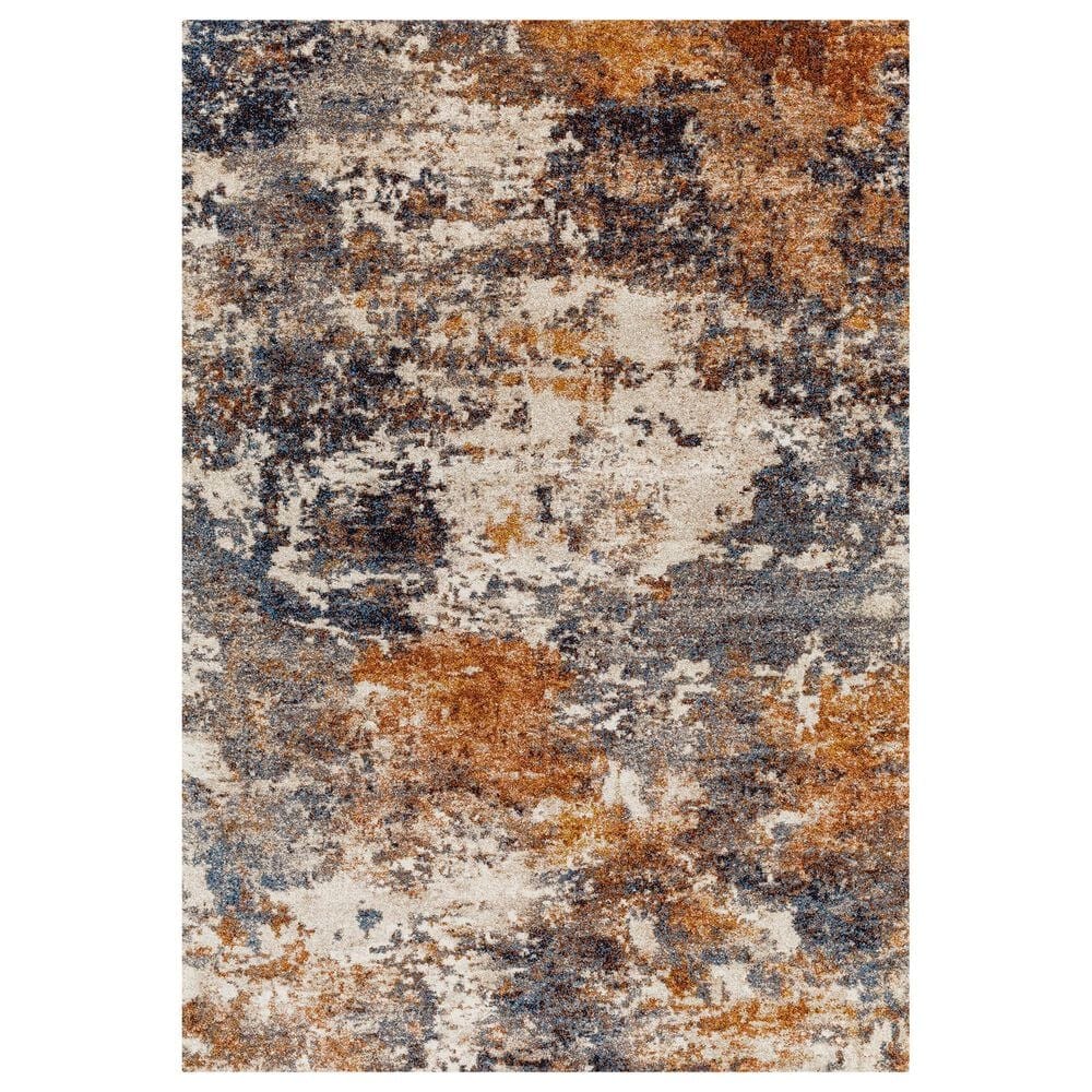 Surya Tuscany TUS-2336 Brown, Dusty Coral, Cream, Dark Blue, Blue, Gray and Light Beige 12&#39; x 15&#39; Area Rug, , large