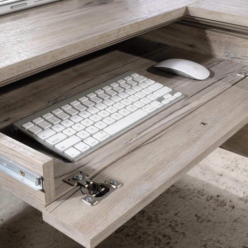 Sauder 69" L-Shaped Desk in Split Oak, , large