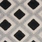 Nourison Aloha Geometric 2" x 6" Black and White Indoor/Outdoor Runner, , large