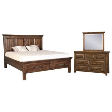 Napa Furniture Design Hillcrest 3-Piece King Bedroom Set in Dark Chestnut, , large