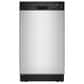 Whirlpool 18" Built-In Dishwasher with Half Load Cycle and Triple Spray Arms in Stainless Steel, , large