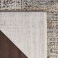 Nourison Lynx 12" x 15"9" Ivory and Slate Area Rug, , large