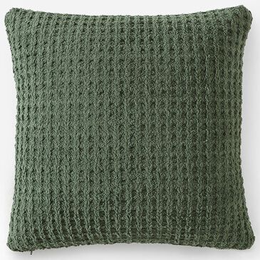 Sunday Citizen Snug Waffle 20" Square Throw Pillow in Moss, , large