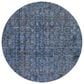 Dalyn Rug Company Karaj KJ3 8" Round Blue Indoor/Outdoor Area Rug, , large