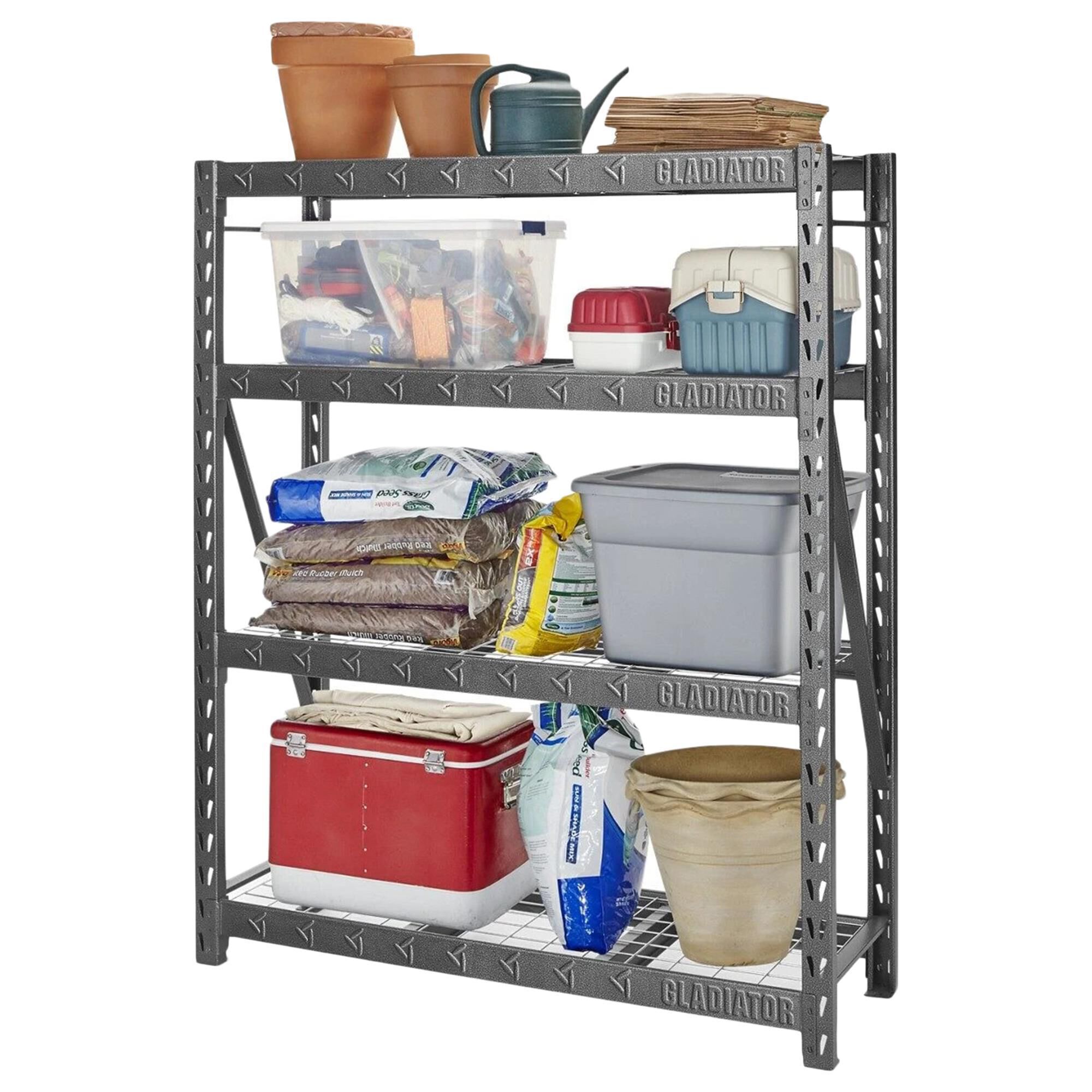 Gladiator heavy shop duty shelving