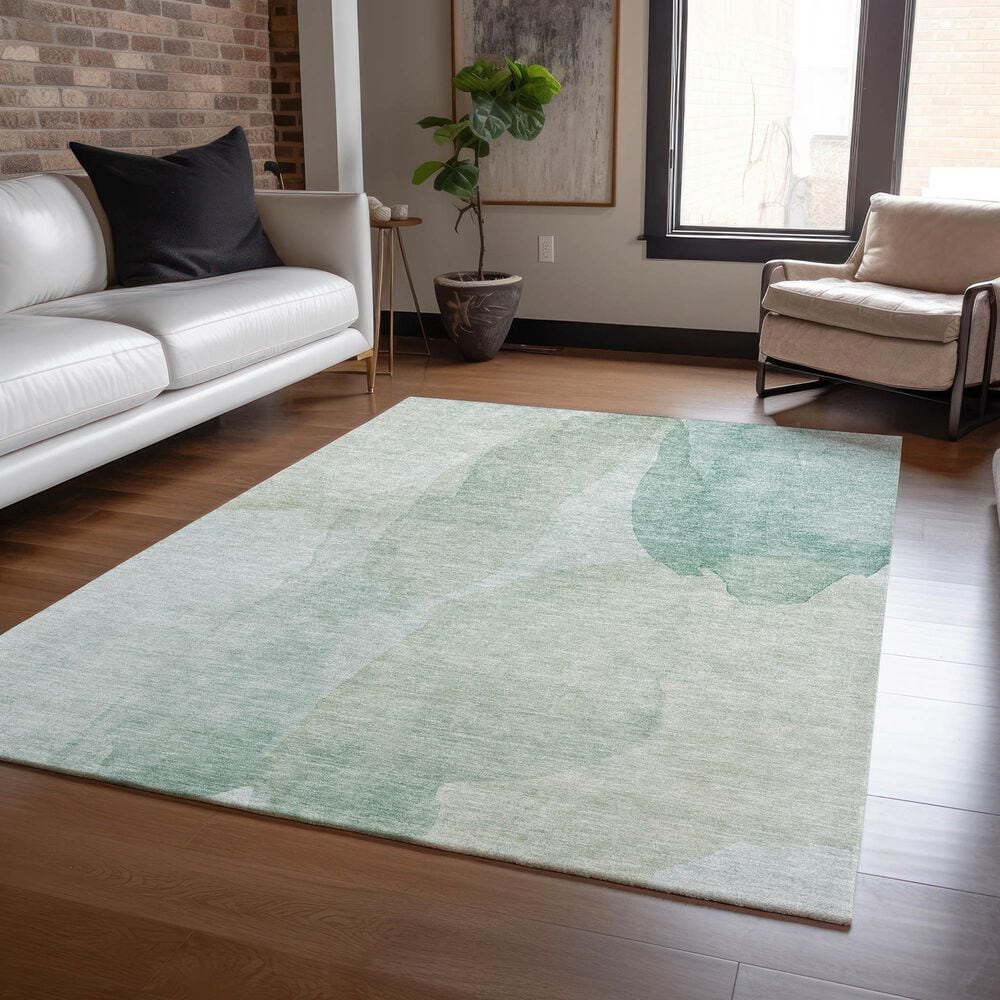 Dalyn Rug Company Ravenna RN12 10&#39; x 14&#39; Aqua Area Rug, , large